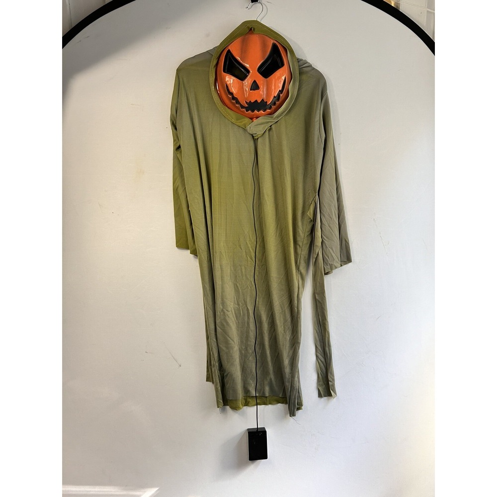 Kids Halloween Light Up Pumpkin Costume Robe with Mask Cosplay Outfit Youth 8/10